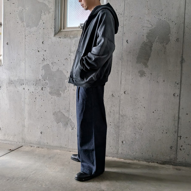 MOOJI MOOJI ,ムージームージー,MOOJI MOOJI 東京取り扱い店舗,MOOJI MOOJI 通販,Oversized Zip Up Hoodie