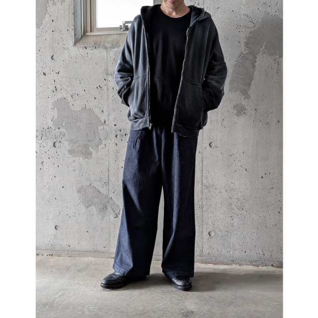MOOJI MOOJI ,ムージームージー,MOOJI MOOJI 東京取り扱い店舗,MOOJI MOOJI 通販,Oversized Zip Up Hoodie