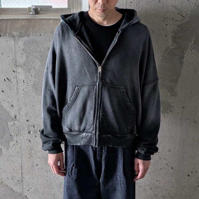 MOOJI MOOJI ,ムージームージー,MOOJI MOOJI 東京取り扱い店舗,MOOJI MOOJI 通販,Oversized Zip Up Hoodie
