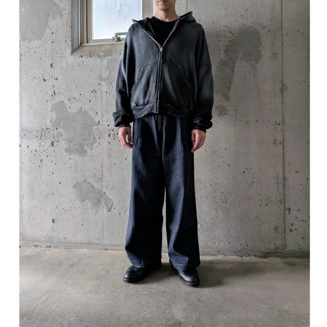 MOOJI MOOJI ,ムージームージー,MOOJI MOOJI 東京取り扱い店舗,MOOJI MOOJI 通販,Oversized Zip Up Hoodie