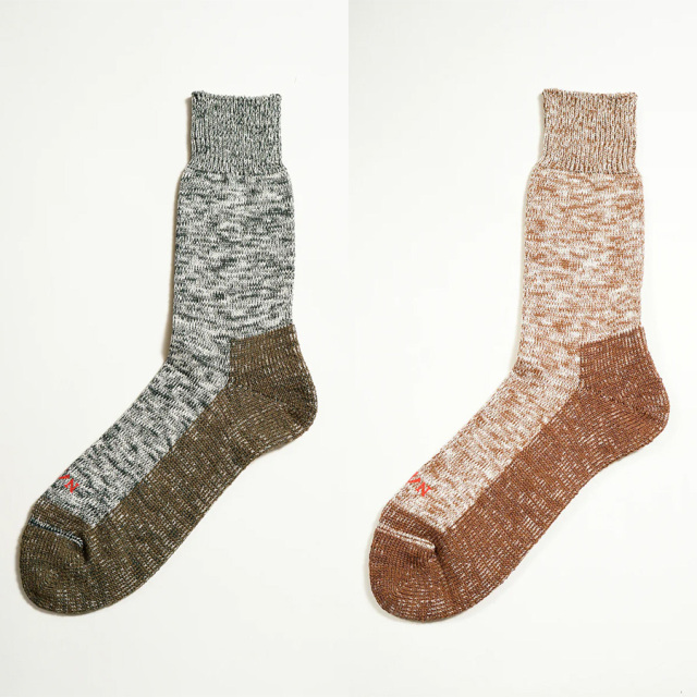 Nigel Cabourn 通販,Nigel Cabourn 東京取り扱い店舗,ナイジェル・ケーボン,リネンコットンパイルソックス,TWO TONE SOCKS