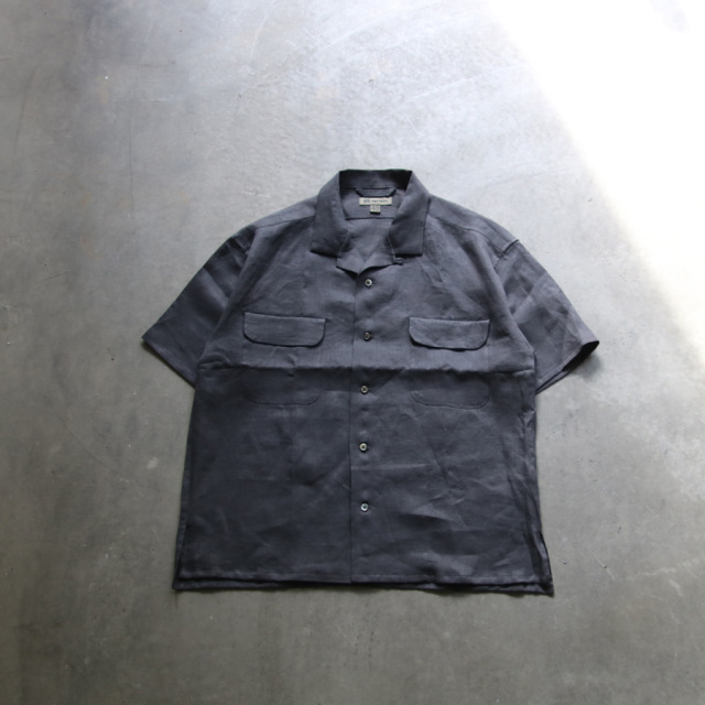 Nigel Cabourn,ナイジェル・ケーボン,OPEN COLLAR SHIRT - LINEN TWILL