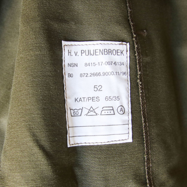 DEAD STOCK,MILITARY,オランダ軍,ミリタリーウエア　コーディネート,40代ファッション