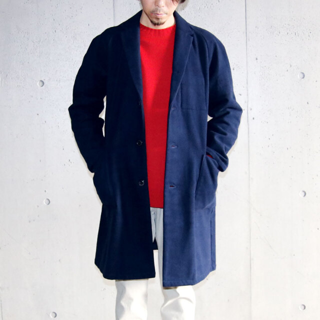re made in tokyo japan,アールイー,アールイーメイドイントウキョウジャパン,,Cotton Melton A-line Coat