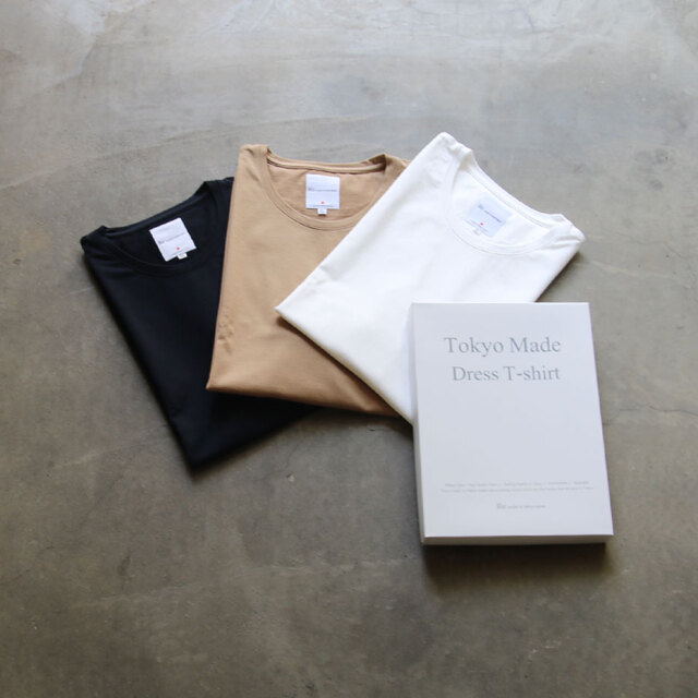 re made in tokyo japan,アールイー,アールイーメイドイントウキョウジャパン,TOKYO MADE DRESS ORGANIC T-SHIRT,5517S-CT