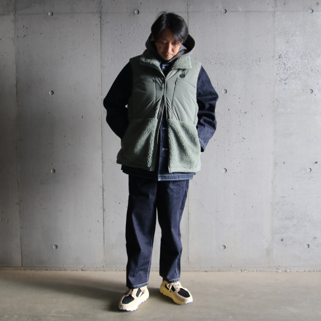 Re made in tokyo japan,アールイー,7022a-ct,wool melton pull over parka