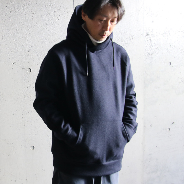 Re made in tokyo japan,アールイー,7022a-ct,wool melton pull over parka