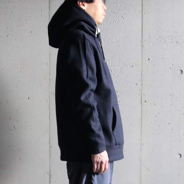 Re made in tokyo japan,アールイー,7022a-ct,wool melton pull over parka