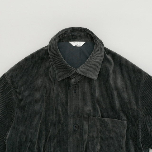 still by hand 通販,still by hand 東京取り扱い店舗,スティルバイハンド,Corduroy shirt jacket, BL02253