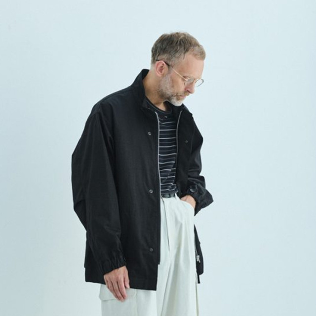 still by hand 通販,still by hand 東京取り扱い店舗,スティルバイハンド,BL02261,Stand collar blouson