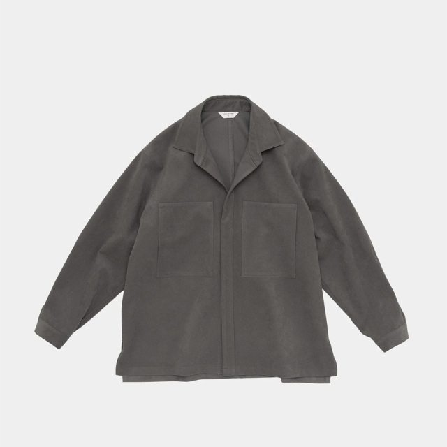 still by hand 通販,still by hand 東京取り扱い店舗,スティルバイハンド, Synthetic leather over shirt,BL06253