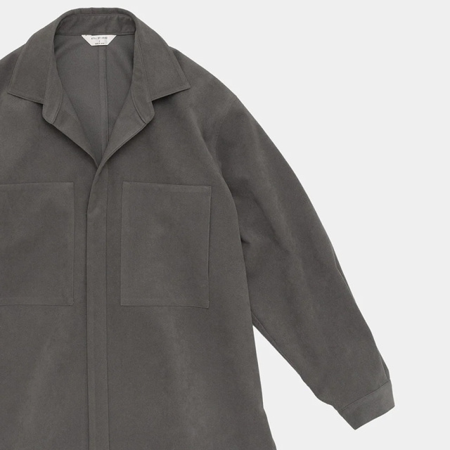 still by hand 通販,still by hand 東京取り扱い店舗,スティルバイハンド, Synthetic leather over shirt,BL06253