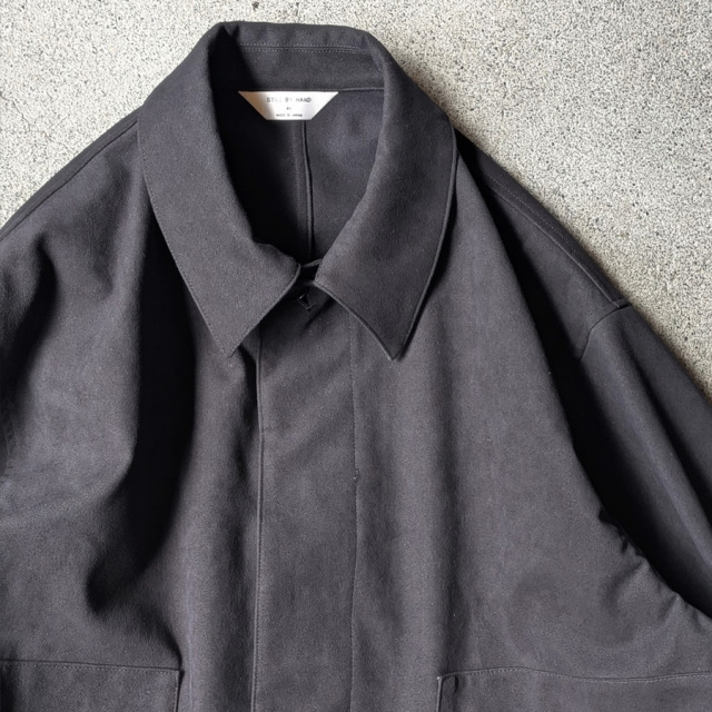 still by hand 通販,still by hand 東京取り扱い店舗,スティルバイハンド,Synthetic leather short blouson, BL07263