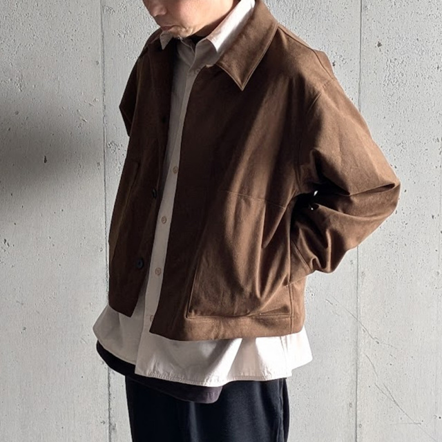 still by hand 通販,still by hand 東京取り扱い店舗,スティルバイハンド,Synthetic leather short blouson, BL07263