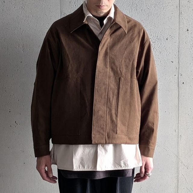 still by hand 通販,still by hand 東京取り扱い店舗,スティルバイハンド,Synthetic leather short blouson, BL07263