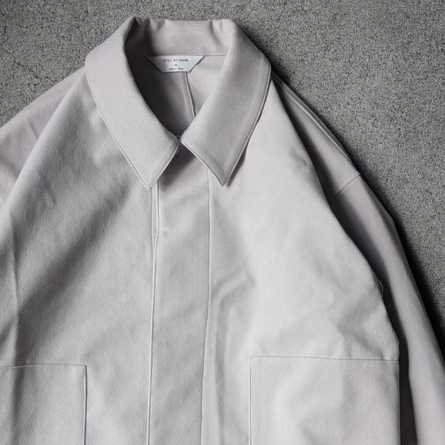 still by hand 通販,still by hand 東京取り扱い店舗,スティルバイハンド,Synthetic leather short blouson, BL07263