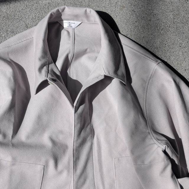 still by hand 通販,still by hand 東京取り扱い店舗,スティルバイハンド,Synthetic leather short blouson, BL07263