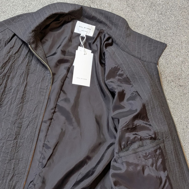 still by hand 通販,still by hand 東京取り扱い店舗,スティルバイハンド,creasy zip up blouson,bl08263