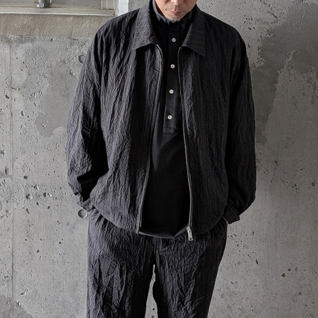still by hand 通販,still by hand 東京取り扱い店舗,スティルバイハンド,creasy zip up blouson,bl08263
