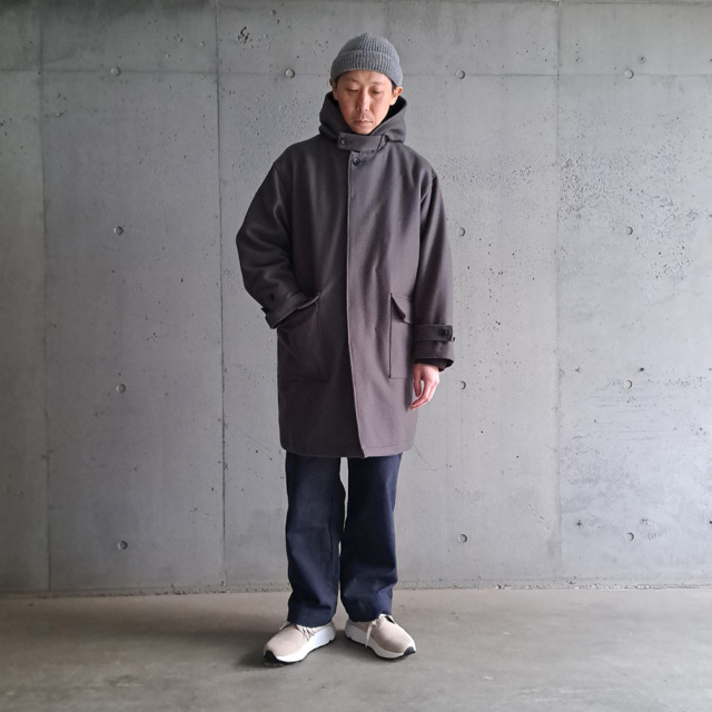 Wool Melton Hooded Coat,co03244,still by hand 通販,still by hand 東京取り扱い店舗