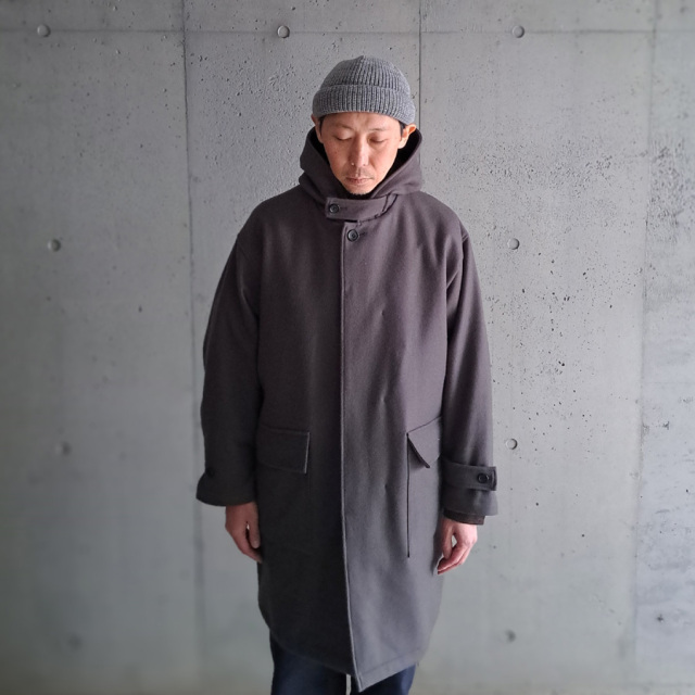 Wool Melton Hooded Coat,co03244,still by hand 通販,still by hand 東京取り扱い店舗
