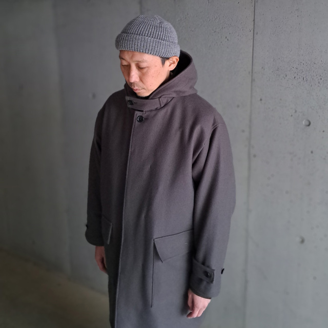 Wool Melton Hooded Coat,co03244,still by hand 通販,still by hand 東京取り扱い店舗