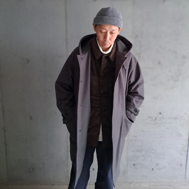 Wool Melton Hooded Coat,co03244,still by hand 通販,still by hand 東京取り扱い店舗