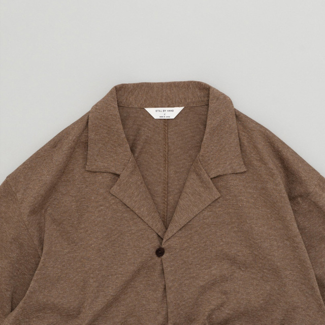 still by hand 通販,still by hand 東京取り扱い店舗,スティルバイハンド,Regular Collar ShirtSingle button cardigan, CS03263