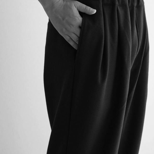 still by hand 通販,still by hand 東京取り扱い店舗,スティルバイハンド,Wool jersey two tuck pants, CS04253