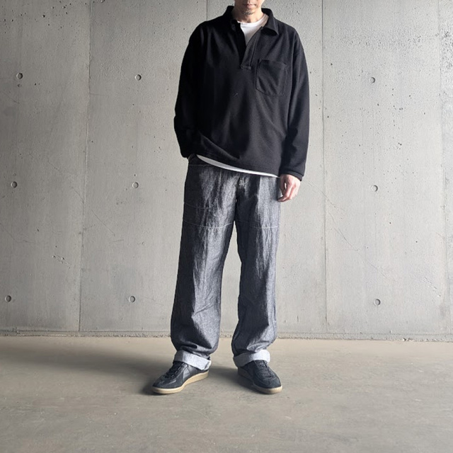 still by hand 通販,still by hand 東京取り扱い店舗,スティルバイハンド,cs08261,Moss stitch skipper shirt