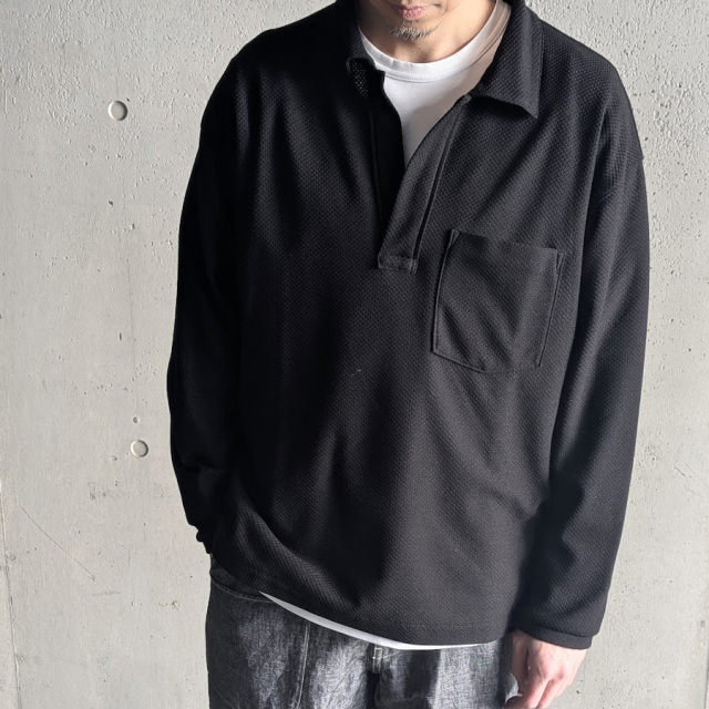 still by hand 通販,still by hand 東京取り扱い店舗,スティルバイハンド,cs08261,Moss stitch skipper shirt