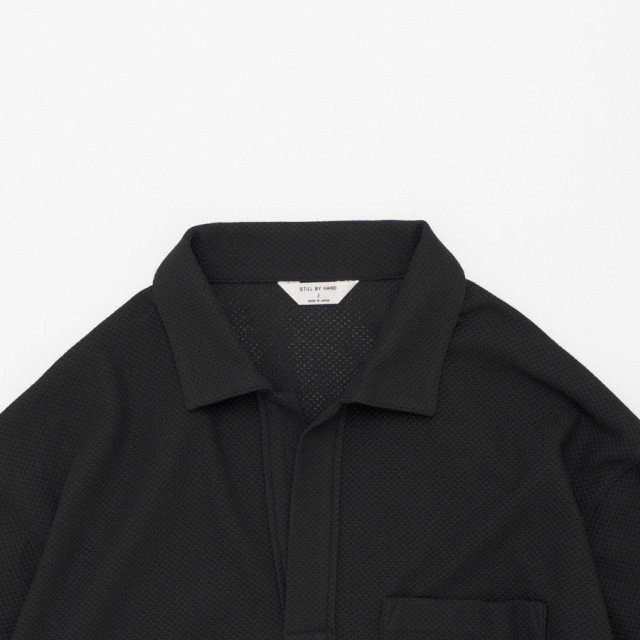 still by hand 通販,still by hand 東京取り扱い店舗,スティルバイハンド,cs08261,Moss stitch skipper shirt