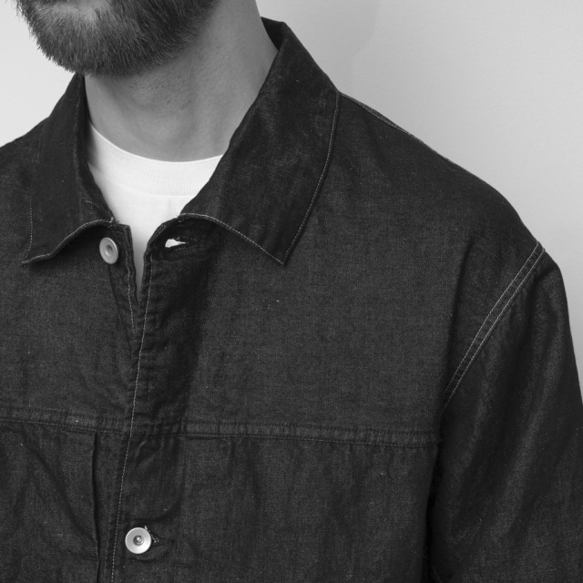 still by hand 通販,still by hand 東京取り扱い店舗,スティルバイハンド,DN01261,Hemp mixed denim blouson