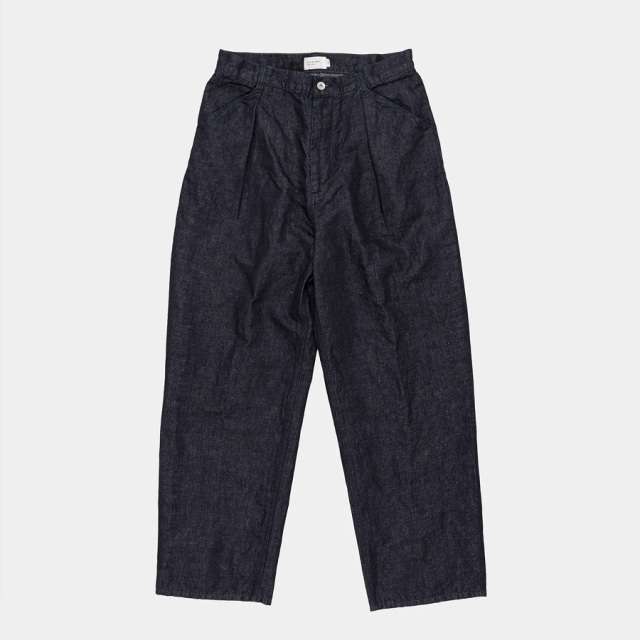 still by hand 通販,still by hand 東京取り扱い店舗,スティルバイハンド,DN02261,Hemp mixed denim pants