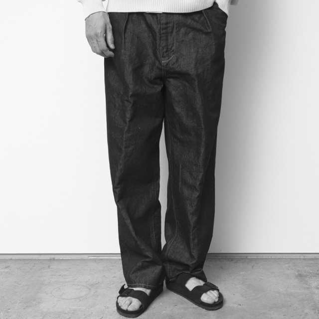 still by hand 通販,still by hand 東京取り扱い店舗,スティルバイハンド,DN02261,Hemp mixed denim pants
