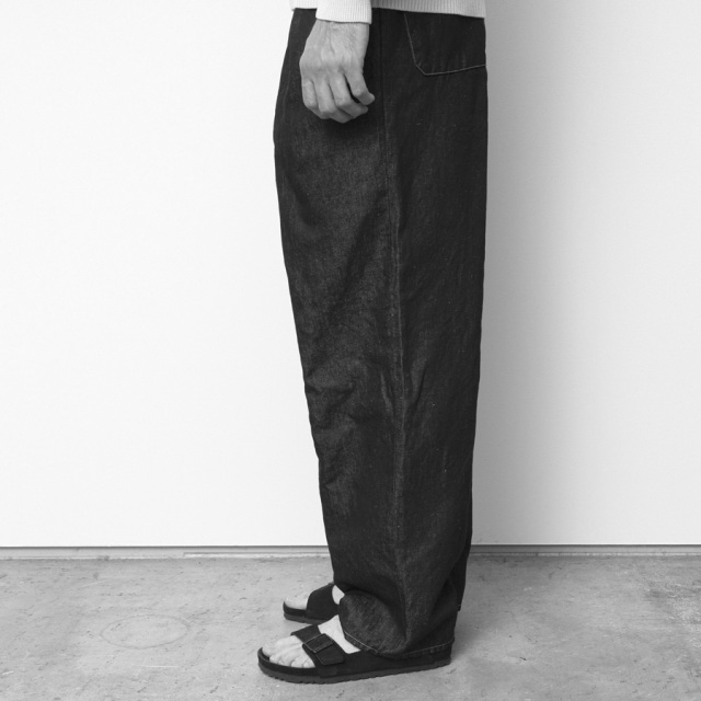 still by hand 通販,still by hand 東京取り扱い店舗,スティルバイハンド,DN02261,Hemp mixed denim pants