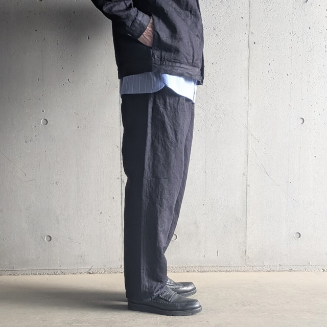 still by hand 通販,still by hand 東京取り扱い店舗,スティルバイハンド,DN02261,Hemp mixed denim pants