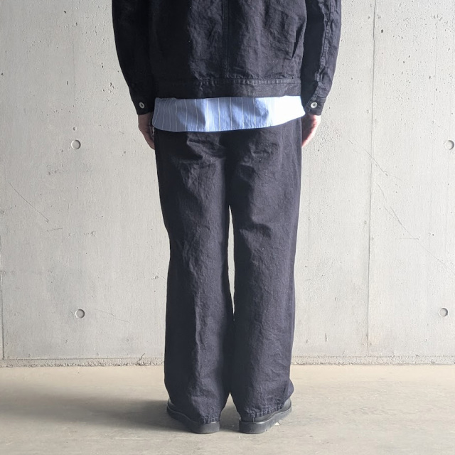 still by hand 通販,still by hand 東京取り扱い店舗,スティルバイハンド,DN02261,Hemp mixed denim pants