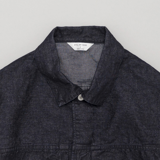 still by hand 通販,still by hand 東京取り扱い店舗,スティルバイハンド,DN01261,Hemp mixed denim blouson