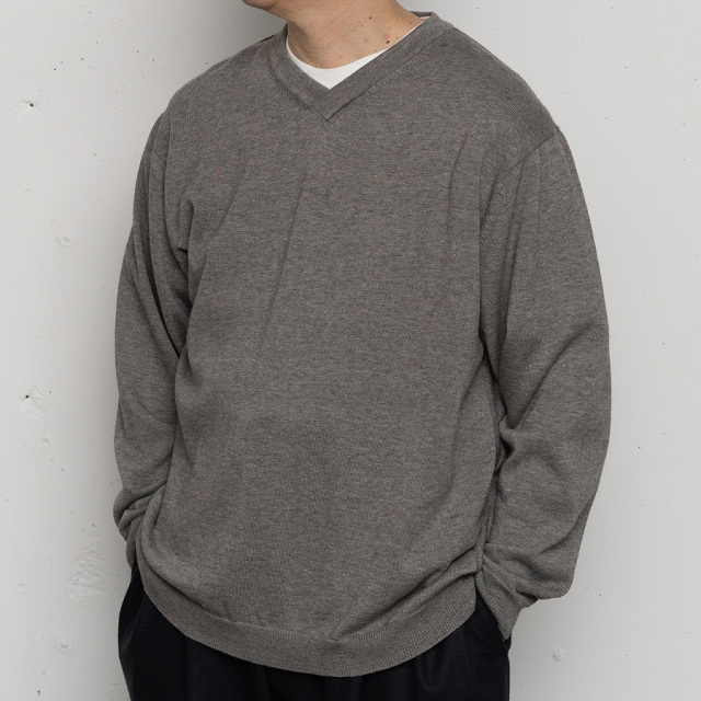 STILL BY HAND,スティルバイハンド,Yak mix 浅v-neck sweater,STILL BY HAND 東京取り扱い店舗,STILL BY HAND 通販,kn01243