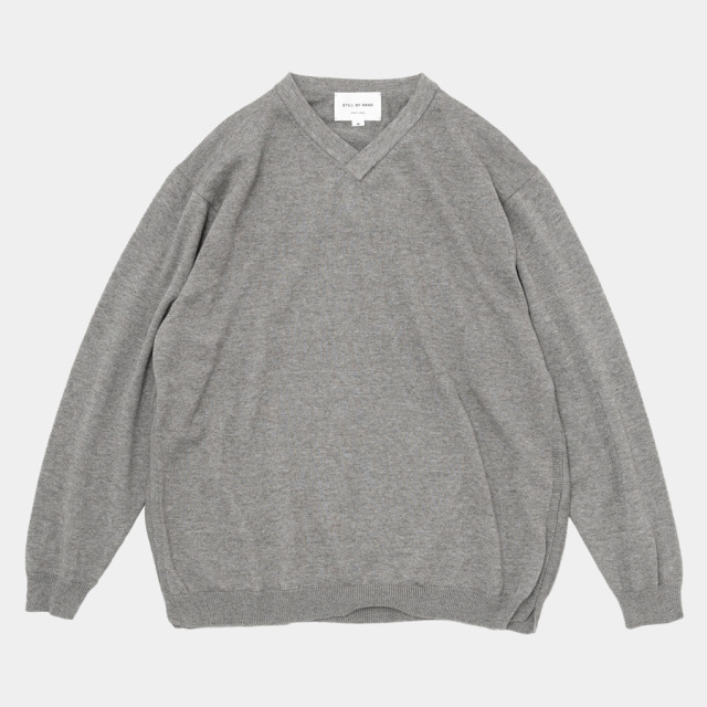 STILL BY HAND,スティルバイハンド,Yak mix 浅v-neck sweater,STILL BY HAND 東京取り扱い店舗,STILL BY HAND 通販,kn01243