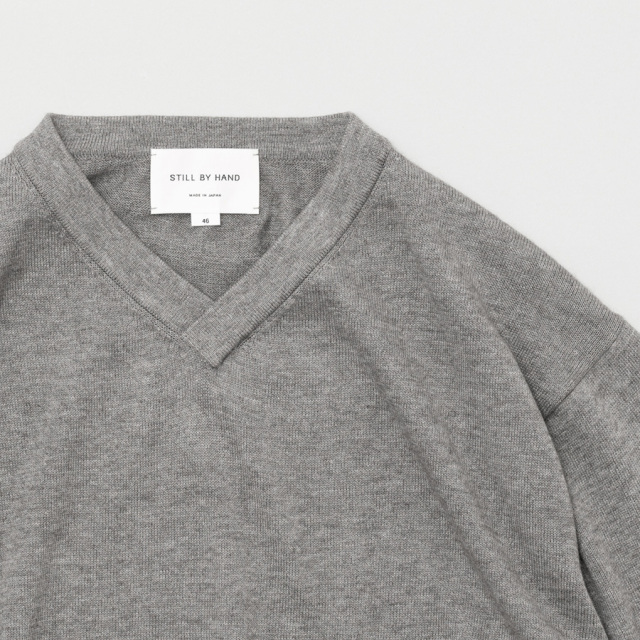STILL BY HAND,スティルバイハンド,Yak mix 浅v-neck sweater,STILL BY HAND 東京取り扱い店舗,STILL BY HAND 通販,kn01243