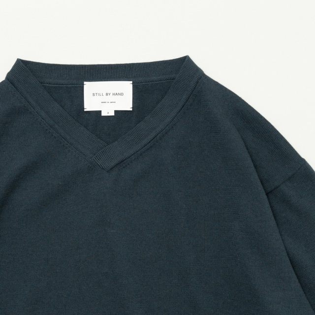 STILL BY HAND,スティルバイハンド,Yak mix 浅v-neck sweater,STILL BY HAND 東京取り扱い店舗,STILL BY HAND 通販,kn01243