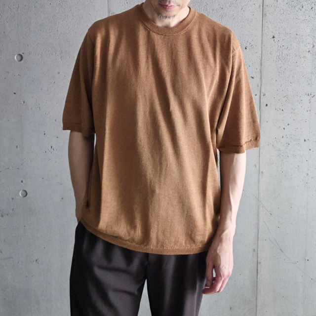 still by hand 通販,still by hand 東京取り扱い店舗,Linen/Cotton Knit Tee, KN01252