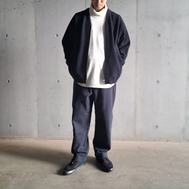still by hand 通販,still by hand 東京取り扱い店舗,still by hand,スティルバイハンド,kn03243,Zip up cardigan
