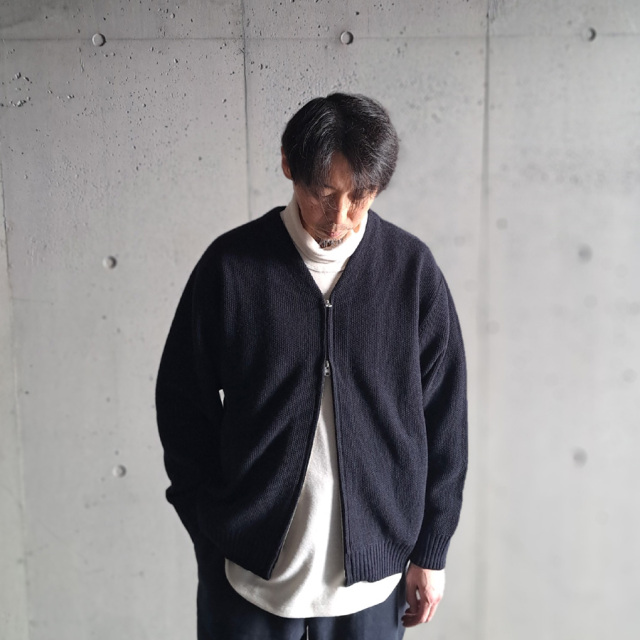 still by hand 通販,still by hand 東京取り扱い店舗,still by hand,スティルバイハンド,kn03243,Zip up cardigan