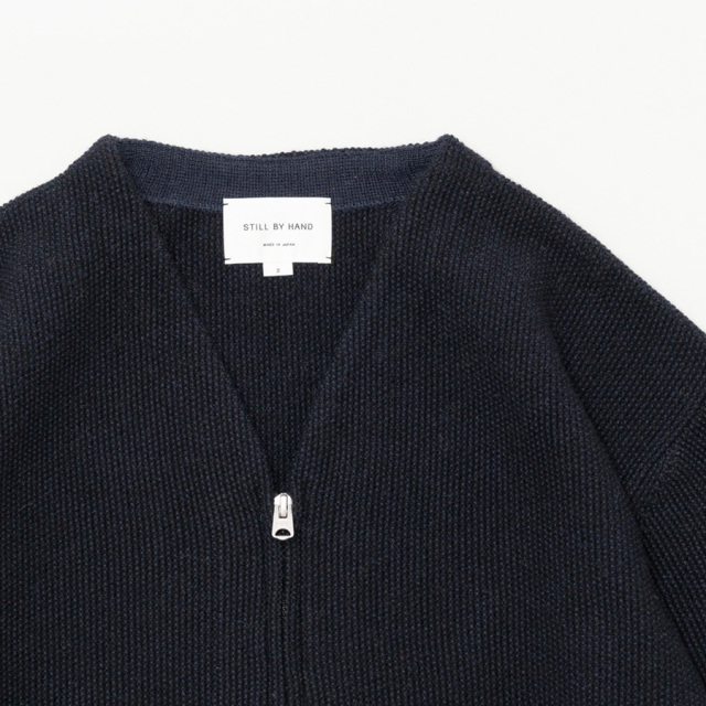 still by hand 通販,still by hand 東京取り扱い店舗,still by hand,スティルバイハンド,kn03243,Zip up cardigan