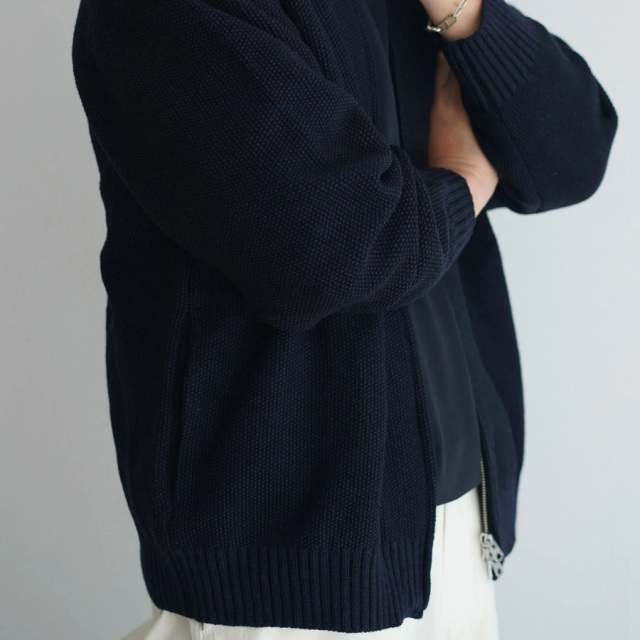 still by hand 通販,still by hand 東京取り扱い店舗,still by hand,スティルバイハンド,kn03243,Zip up cardigan