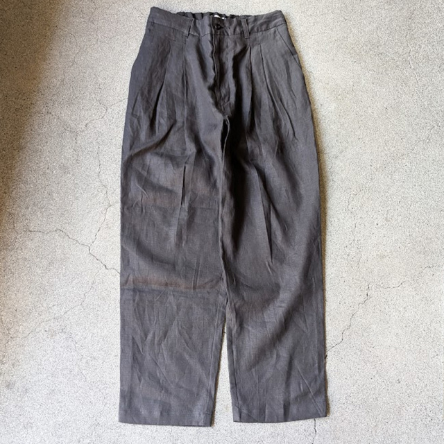 still by hand 通販,still by hand 東京取り扱い店舗,スティルバイハンド,PT02262,inen 2tuck Tapered Pants