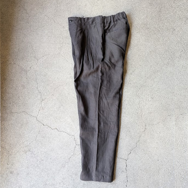 still by hand 通販,still by hand 東京取り扱い店舗,スティルバイハンド,PT02262,inen 2tuck Tapered Pants